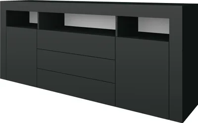 Produktbild von Kommode "Santa Fe" 166 cm, schwarz-matt