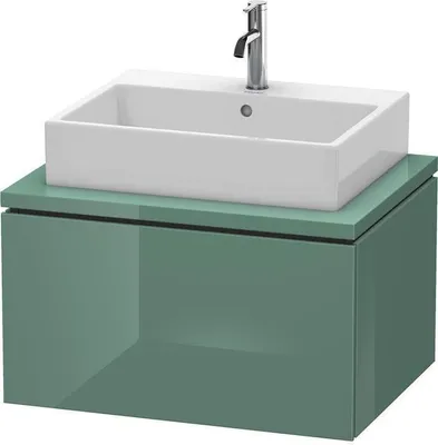 Produktbild von Konsolenunterschrank L-CUBE 400x720x547mm weiß supermatt weiß supermatt