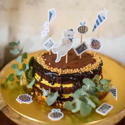 Produktbild von Cake Topper 'Nature Kids' – Schulkind