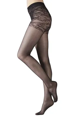 Produktbild von Esmara Feinstrumpfhose Tragekomfort Strumpfhose Spitzenslip M 40/42