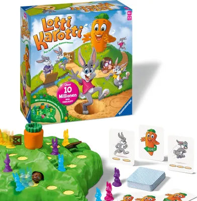 Produktbild von Ravensburger Kinderspiele 22343 - Lotti Karotti - Wettlaufspiel für 2 bis 4 Spieler ab 4 Jahren