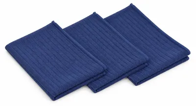 Produktbild von GÖZZE Mikrofaser Geschirrtuch 3er Pack saugstarke hygienische Mikrofaser-Geschirrtücher zum Trocknen und Polieren Royalblau 50 x 70 cm