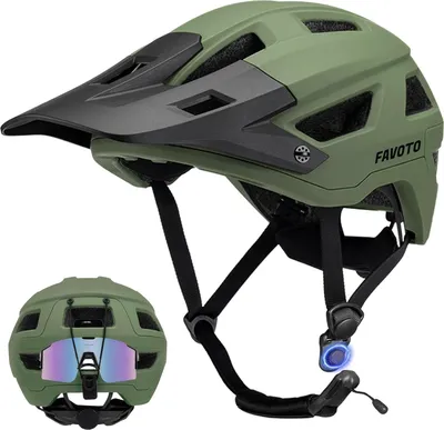 Obrázek produktu pro Favoto helma na horské kolo s kšiltem Lightweight - Double inmould technologie MTB helma pro ženy muži silniční cyklistická helma