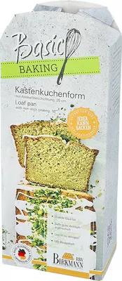 Produktbild von BIRKMANN Kastenkuchenform, L 25 x H 7,5 cm, Extra hoher Rand, Antihaftbeschichtung, PFOA- & PFOS-frei