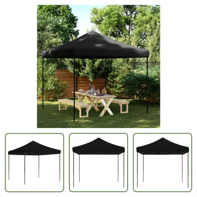 Immagine prodotto di The Living Store Tenda per feste pieghevole pop-up nera 292x292x315 cm