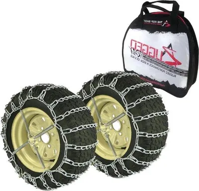 Produktbild von Garten Traktor Kettengeset - Sicherer Antrieb - Verzinkter Stahl - 16x6.5x8 - Silber