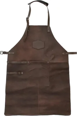Immagine prodotto di Grembiuli in pelle marrone scuro, taglia unica, per barbecue