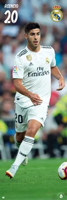 Produktbild von Fußball - Türposter - Real Madrid - Asensio 18/19 + Ü-Poster