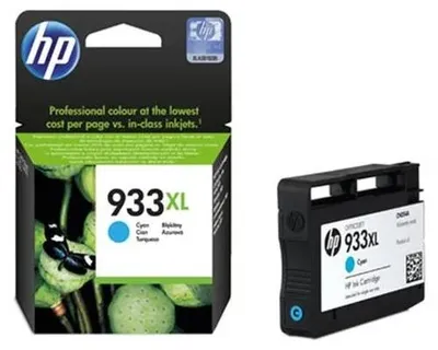 Obrázok produktu pre HP Azúrová originálna atramentová kazeta s vysokou výťažnosťou 933XL, Azúrová, Atrament na pigmentovej báze, 8,5 ml, 1 kusov, 825 strany