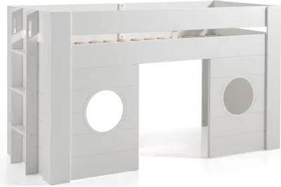 Produktbild von Halbhochbett Freya mit Spielraum - Weiß