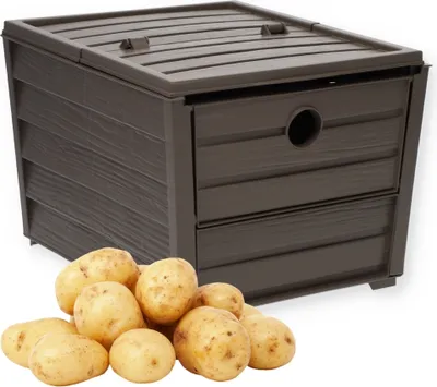Produktbild von Kartoffel Kiste Gemüse Zwiebel Box Korb Behälter Obst Gemüse Vorratsbox