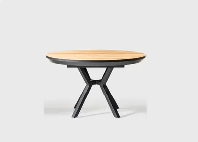 Produktbild von Küchentisch Braun Runder Esstisch Luxus Esszimmertisch Esszimmer Holz