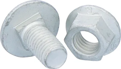 Produktbild von Linsenkopfschraube + Fächermutter-Set SGKFM10x20PV, für Photovoltaik-Strukturen. Packung mit 100 Stück