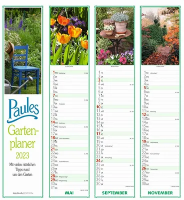 Productafbeelding van AlphaEdition 102411: Streepkalender, tuinschema van Paules