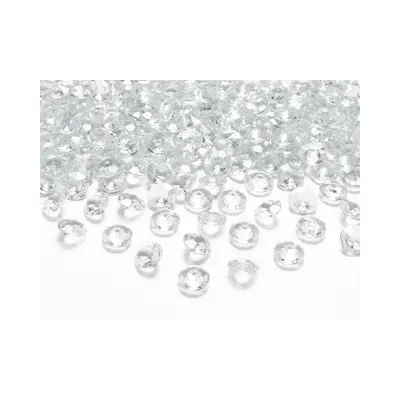Obrázek produktu pro PartyDeco ozdobné diamanty - průhledné - 100ks  Caketools