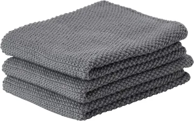 Zdjęcie produktu dla Zone Denmark 381090, Szary, 27 x 27 cm, Monochromatyczny, Bawełna, 3 szt.