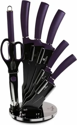 Produktbild von Berlinger Haus Messer Set Bh-2560 Lila Im Ständer