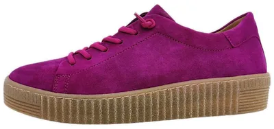 Image de Chaussures Gabor, modèles à lacets, style décontracté, couleur rouge, idéales pour un usage quotidien et sportif