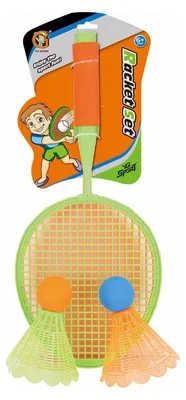 Produktbild von Badminton-Set mit großen Federbällen