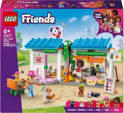 Immagine prodotto di LEGO Friends Il negozio di dolcetti per cani 42677, Gioco di costruzione, 6 anni e oltre, 2 mini-bambole, 4 cani