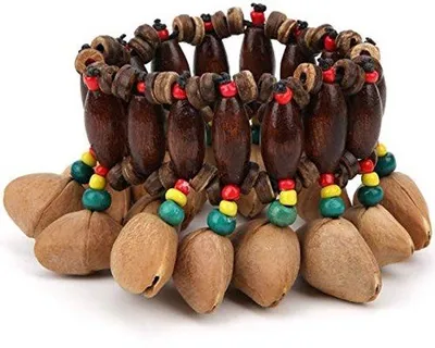 Produktbild von Handgefertigter Notenarmband mit Schelppercussie - Ideal für Musikstunden - Umweltfreundlich - Helle Percussion-Klang