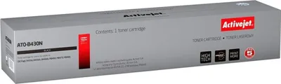 Produktbild von Activejet ATO-B430N Tonerkartusche (Ersatz für OKI 43979202; Höchst; 7000 Seiten; schwarz)