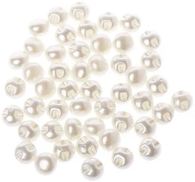 Produktbild von Runde Nähknöpfe 10mm 11mm weiß für Kleidung