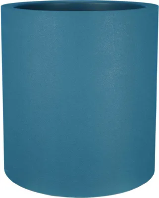 Image de Bac Pot de fleurs Double Parois effet Granit - Rond D 30cm 10,5L - Bleu - Fabrication Française
