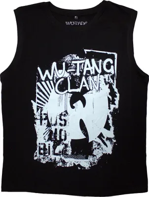 Produktbild von Wu-Tang Clan - Ärmelloses Oberteil für Herren/Damen Uni RO13495 (S) (Schwarz)