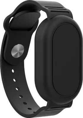 Zdjęcie produktu dla INF Ochronna silikonowa opaska na nadgarstek do Galaxy SmartTag2 Czarny