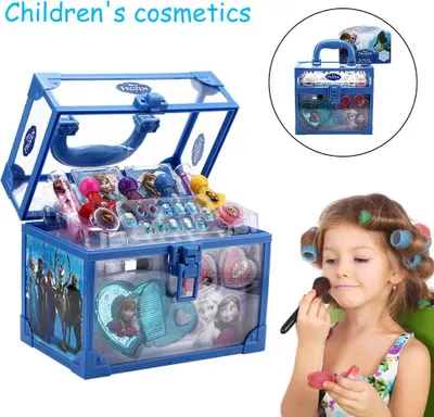 Produktbild von Kinderkosmetik, Prinzessin Make-up-Boxen, Geschenksets, Weihnachtsgeschenke für Mädchen，Kinder-Schminkkoffer