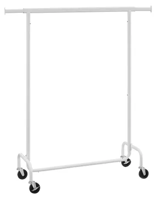 Produktbild von Kleiderständer - Garderobenständer auf Rollen - Metall - Belastbarkeit bis 130 kg - Selbstmontage - Schwarz
