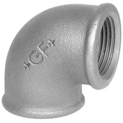 Productafbeelding van Georg Fischer bochtstuk, figuur 90, 1/2 inch, verzinkt, 1 stuk.