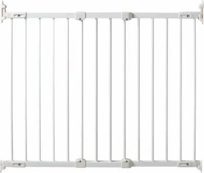 Image de WEBABY - Barrière de sécurité extensible Blanc 108 x 4 x 75 cm NONO