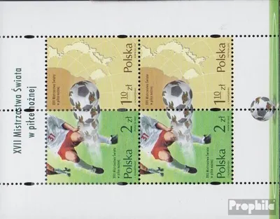Produktbild von Briefmarken Polen 2002 Mi Block150 (kompl.Ausg.) postfrisch Fußball