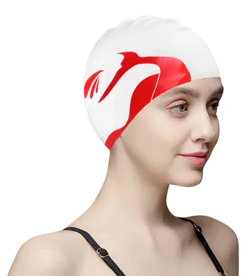 Produktbild von Wasserdichte Silikon-Badekappen für Damen und Herren