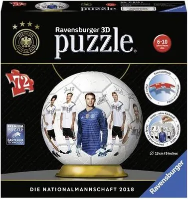 Produktbild von DFB Teamball 72 Teile: Erlebe Puzzeln in der 3. Dimension