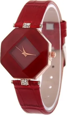 Produktbild von Elegante Roten Damenuhr Regina - Ideal für empfindliche Haut KP2939