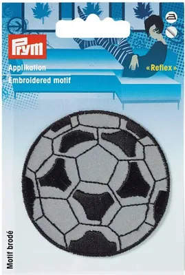 Obrázek produktu pro Nášivka fotbalový míč, samolepicí/nažehlovací