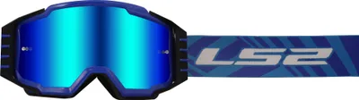 Image de Lunettes de motocross LS2 Charger Pro, bleu