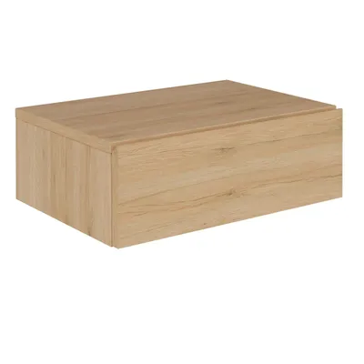 Produktbild von Hängender Nachttisch Anne mit Schublade in San Remo Eiche - griffloses öffnen & platzsparend durch Wandmontage, robuste Spanplatte