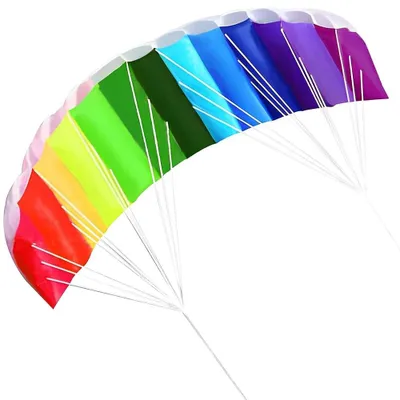 Image de Cerf-volant acrobatique arc-en-ciel pour enfants et adultes