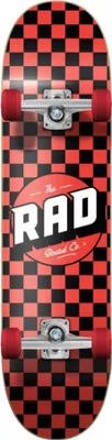 Obrázek produktu pro Rad Dude Crew Checkers 7.5 Schwarz/Rot Skateboard