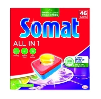 Produktbild von Somat 46Szt All In1 Zitrone Geschirrspüler Tabletten /372