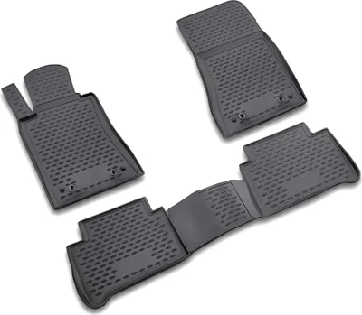 Produktbild von AD Tuning Gummi Fußmatten Set für Mercedes E-Klasse W211, Bj. 2002-2009
