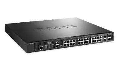 Obrázek produktu pro D-Link DXS-3400-24TC, Řízený, L3, Gigabit Ethernet (10/100/1000), Plně duplexní režim, Instalace do racku, 1U