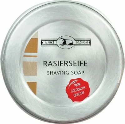 Immagine prodotto di Sapone da barba al tasso d'oro in barattolo di alluminio
