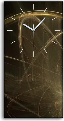 Produktbild von Wanduhr Leinwand Bild Uhr Quarz 30x60 digitales fraktales Kunst - weiße Hände