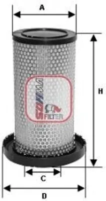 Produktbild von Luftfilter SOFIMA S 3540 A für FIAT DUCATO Kasten (280) Filtereinsatz