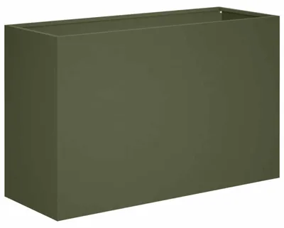 Produktbild von vidaXL Garten-Pflanzgefäß Olivgrün 80 x 30 x 40 cm Kaltgewalzter Stahl
